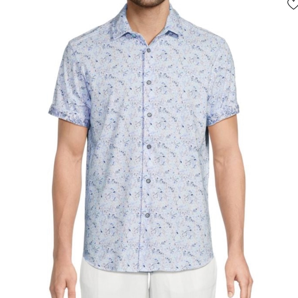 Robert Graham Myers Bar Print Shirt